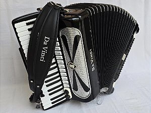 Acordeon 120 Baixos Da Vinci Polifônica "JÁ ELETRIFICADA"