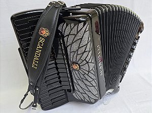 Acordeon 120 Baixos Scandalli Cordovóx Air Black