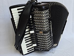 Acordeon 120 Baixos Scandalli XIV Polifônica Já Eletrificada