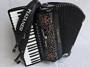 Acordeon 120 Baixos Piatanesi Dupla Res. Seminova