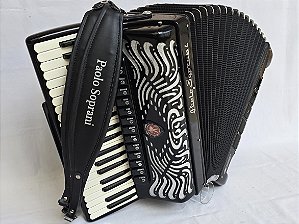 Acordeon 120 Baixos Paolo Soprani Polifônica Impecável