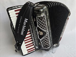 Acordeon 120 baixos Morbidoni Polifônica Impecável