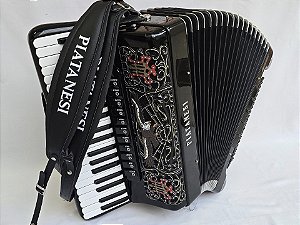 Acordeon 120 Baixos Piatanesi Polifônica Impecável