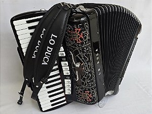 Acordeon 120 Baixos Lo Duca Dupla Ressonância