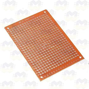 Placa (PCB) de Circuito Impresso 5X7 Perfurada (432 furos)