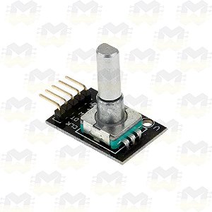 Encoder Rotativo com Botão - MasterWalker Shop - Componentes Eletrônicos,  Módulos, Sensores para Arduino, ESP8266, Raspberry, Robótica