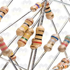 Resistor de 1R CR25 5% 1/4W - (10 unidades)