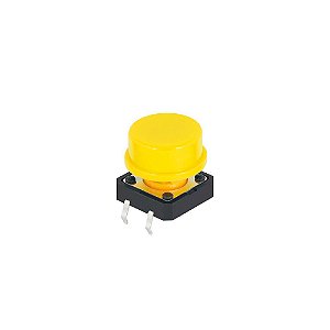 5x Push button chave tátil botão interruptor momentâneo 12mm com capa -  Robótica Educacional Brasil