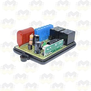 Módulo Relê para Automação Residencial RF 433MHz 127V 2 Canais com entrada para interruptor e Compatível com Arduino