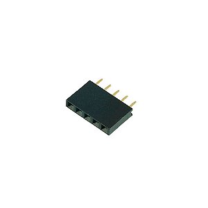 Barra de Pinos Fêmea PCI 1X5 vias 180º (Conector MCI)