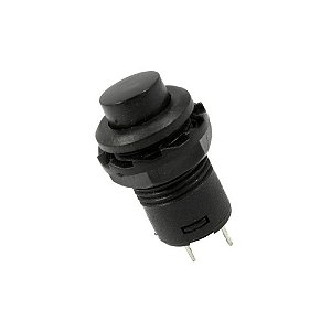 Botão Liga Desliga 12mm DS-228 Preto