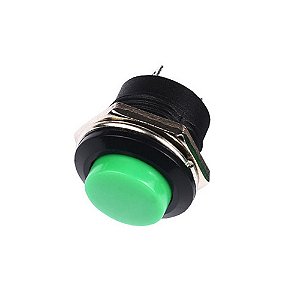 Botão Pulsante Push Button 16mm R13-507 Verde