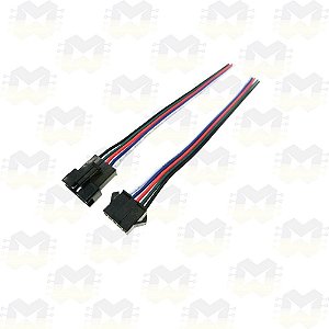 Par (macho e fêmea) de Plug Conector JST SM05 5 Pinos