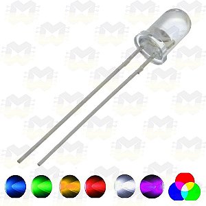 LED RGB 5MM Multicor Pisca Rápido