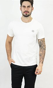 Camiseta Armani Exchange Logo Off White