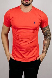 Camiseta Ralph Lauren Básica Laranja