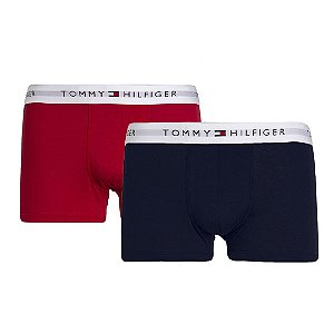 Kit com 2 Cuecas Tommy Hilfiger originais - Azul e Vermelho