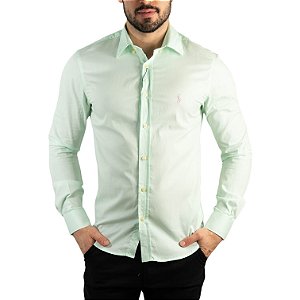 Camisa RL Custom Fit Verde Claro - SALE