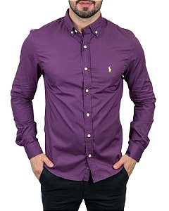 Camisa RL Custom Fit Roxa