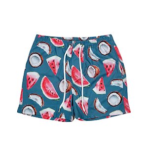Shorts Red Feather Swim Watter Melon and Coconut