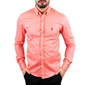 Camisa RL Custom Fit Salmão