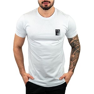 Camiseta AX Logo Branca