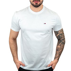 Camiseta Tommy Jeans Básica Branca