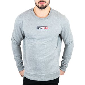 Moletom Tommy Jeans Cinza