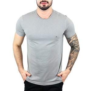 Camiseta Replay Basica Cinza Claro