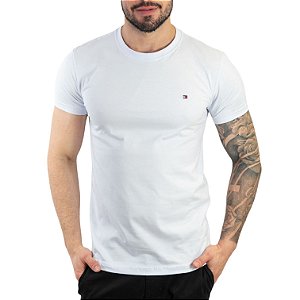 Camiseta Básica Tommy Jeans Branca