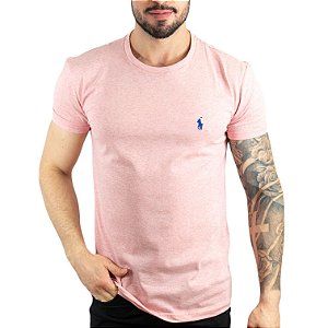 Camiseta Básica RL Rosa Mescla