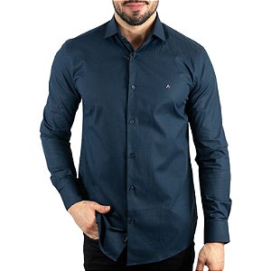 Camisa Aramis Custom Slim Fit Azul Marinho