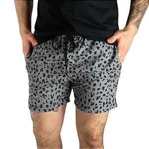 Shorts Red Feather Cougar Silver Cinza - SALE