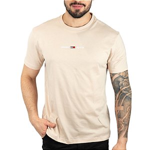 Camiseta Tommy Jeans Bege