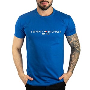 Camiseta Tommy Hilfiger 1985 Azul Royal