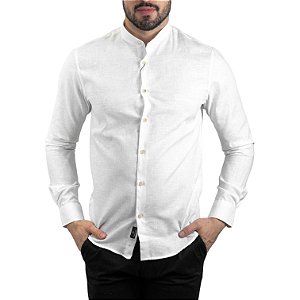 Camisa VersatiOld Linho Custom Fit Branca