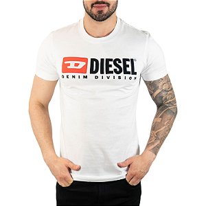 Camiseta Diesel Logo Branca