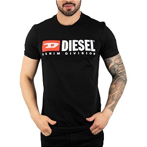 Camiseta Diesel Logo Preta