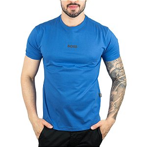 Camiseta Boss Azul Royal Mini-Logo