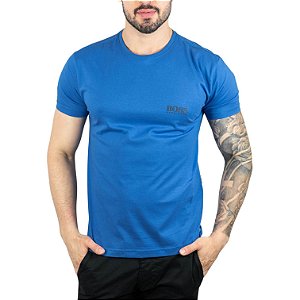 Camiseta Boss Azul Royal Básica