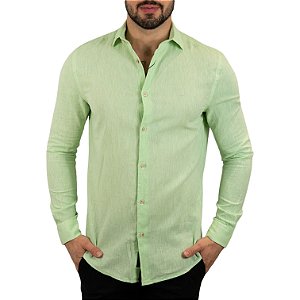 Camisa Aramis Linho Custom Fit Verde - SALE