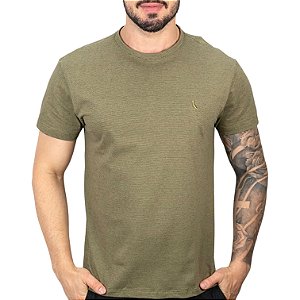 Camiseta Reserva Listrada Verde Militar