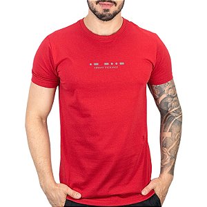 Camiseta AX Morse Vermelho  - SALE