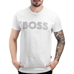 Camiseta Boss Risque Branca