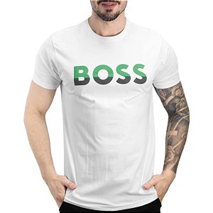 Camiseta Boss Bi Colors Branca
