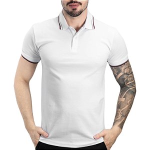 Camisa Polo Forum Listra Branca