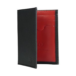 Porta Cartão VersatiOld Preto/Vermelho