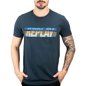 Camiseta Replay Fast Marinho