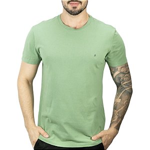 Camiseta Replay Básica Verde - SALE