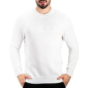 Suéter Boss Logo Branco